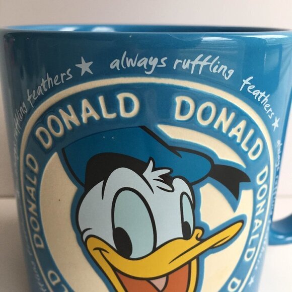 Vintage Authentic Original Disney Parks Donald Duck Oversized Coffee Mug Cup - Picture 3 of 11